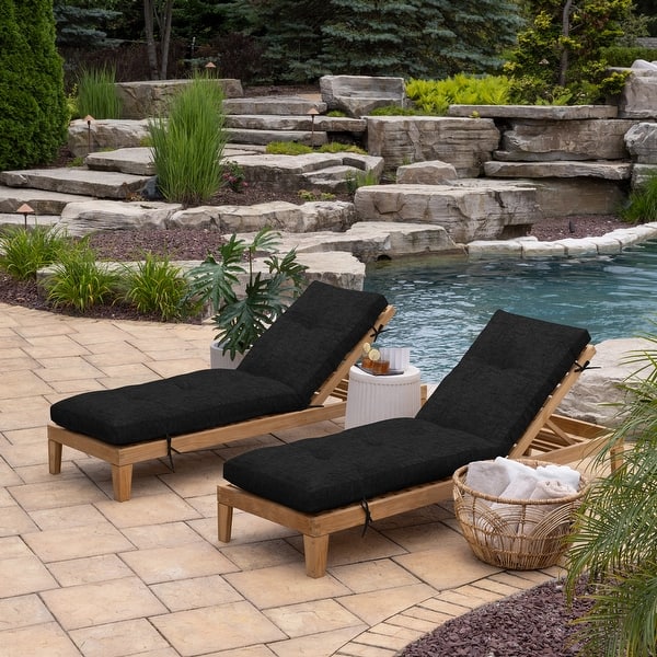 Sunbrella Home Depot Outdoor Chaise Lounge Cushions Indoor/Outdoor