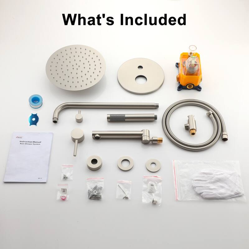 10-Inch Wall Mount Round Shower Set
