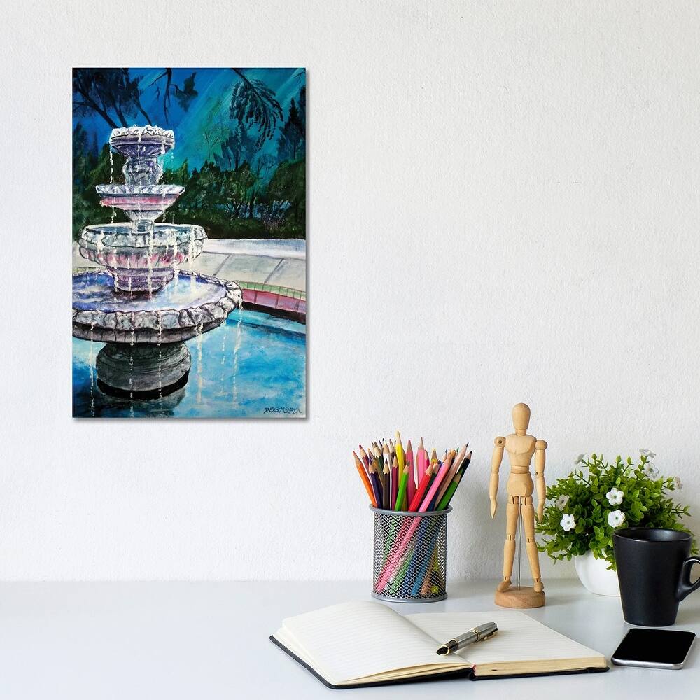 iCanvas "Water Fountain II" by Derek McCrea Canvas Print