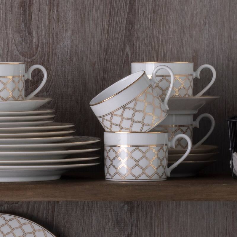 Noritake Eternal Palace Set Of 4 Tea Cups, 8 Oz.