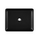 preview thumbnail 5 of 11, Concorde Rectangle Ceramic Vessel Sink, Matte Black