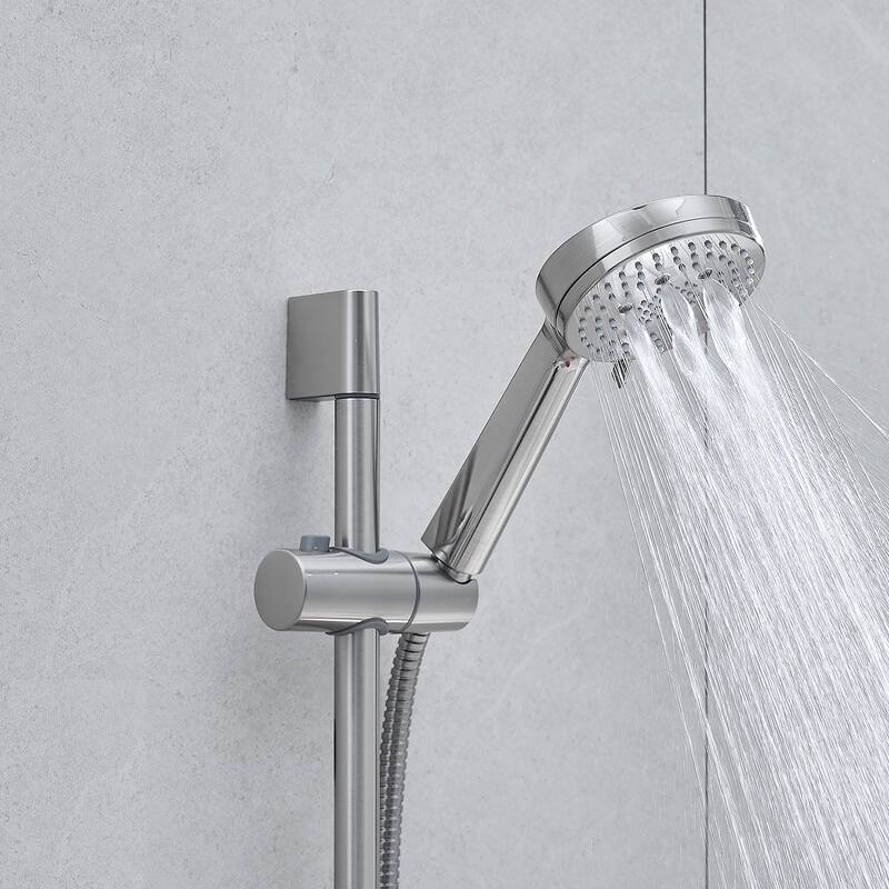 Modern Rain Shower Faucet System with 10-inch Fixed Spray