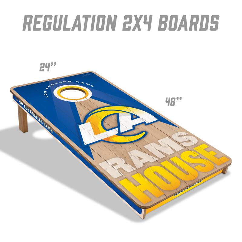 Los Angeles Rams NFL 2x4 Professional Cornhole Board Set