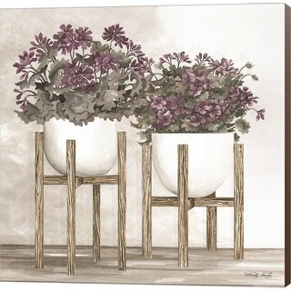 Cindy Jacobs 'Potted Geraniums' Canvas Art - Bed Bath & Beyond - 33705825