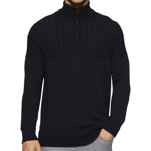 calvin klein men's black sweater