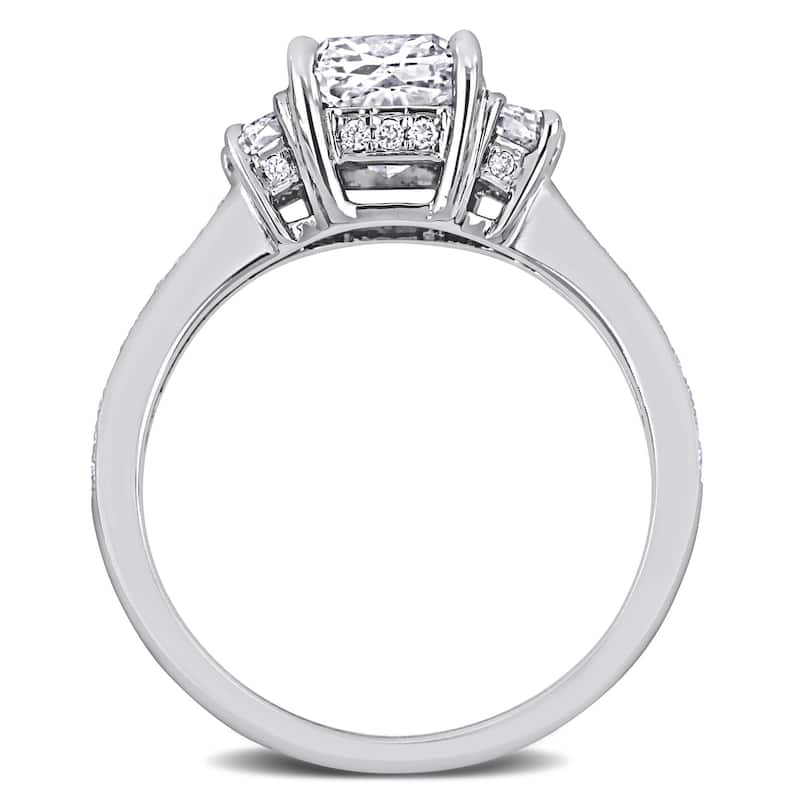 Miadora 2 1/4ct TDW Diamond 3-Stone Ring in 14k White Gold
