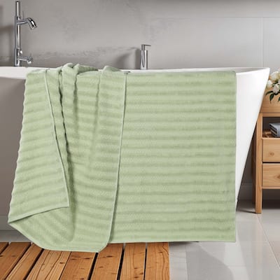 Superior Zuma Zero Twist Cotton Medium Weight Soft Absorbent Bath Sheets, Set of 2