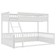 preview thumbnail 8 of 24, Twin XL Over Queen Bunk Bed with Ladder and Guardrails