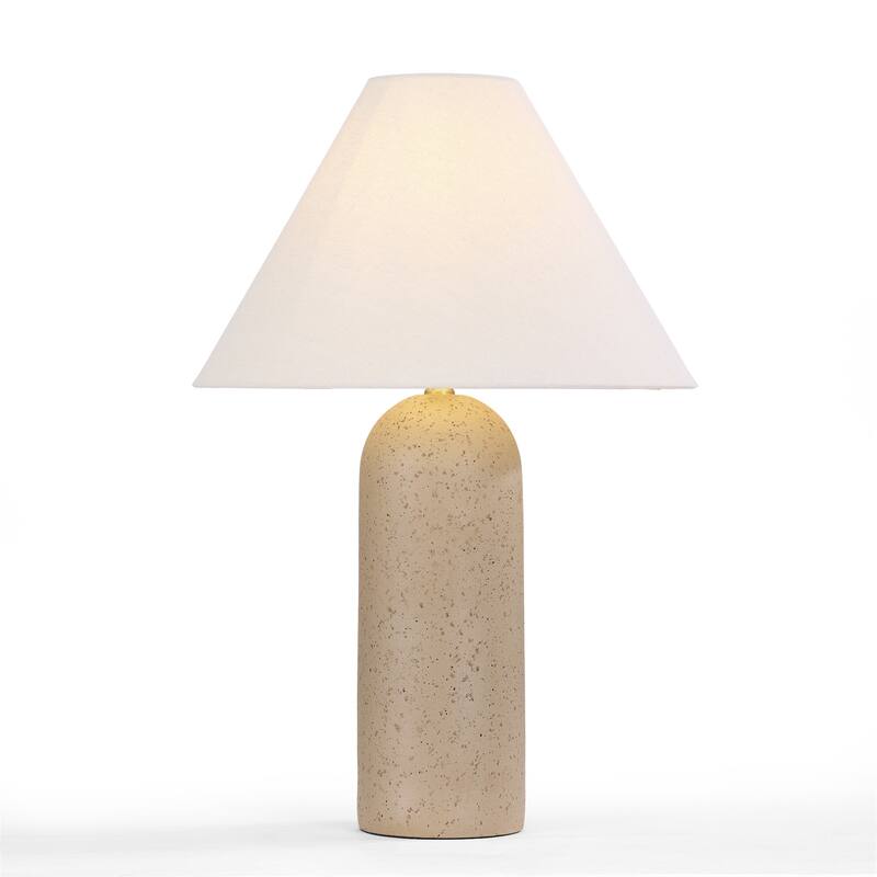 2-Pack 26"H Ceramic Accent Table Lamp with Linen Shade