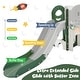 preview thumbnail 5 of 13, 9 in 1 Kids Slide Play Set Structure for Indoor-Outdoor Activity - 65.3''L x 68.9''W x 37.8''H