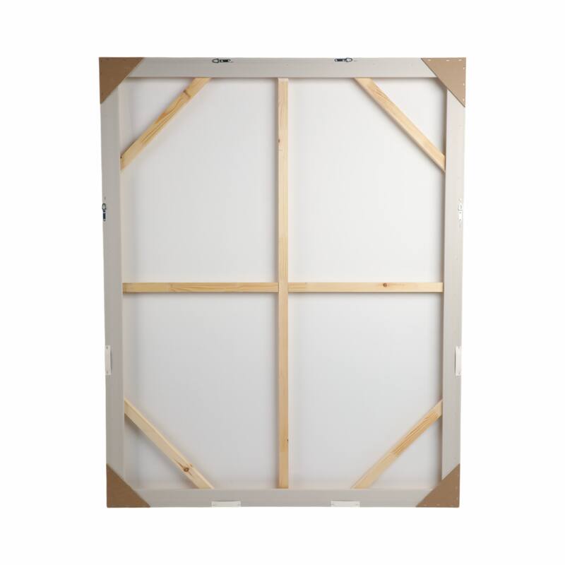Canvas Wall Art Glam Modern Wood Frame Abstract Design - 60" Green