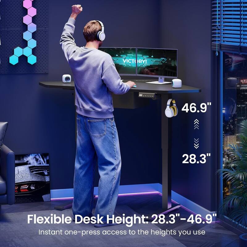 Small Corner Desk Triangle Computer Desk Corner Electric Standing Desk