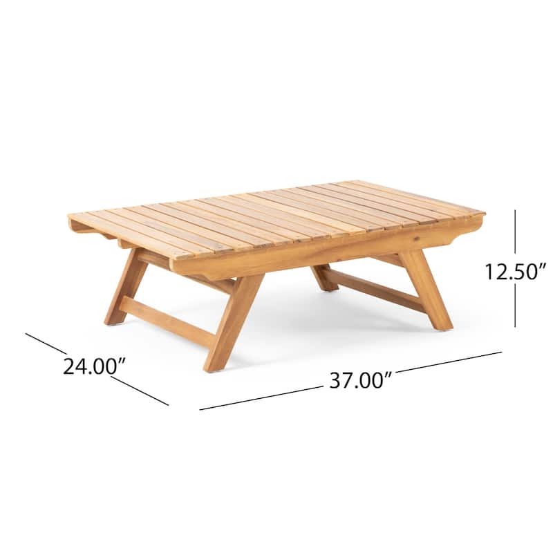Sedona Acacia Wood 2-piece Outdoor Patio Set by Christopher Knight Home