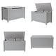 preview thumbnail 9 of 18, Toy Box Toy Storage Chest Bench with Safety Hinged Lid for Ages 3+
