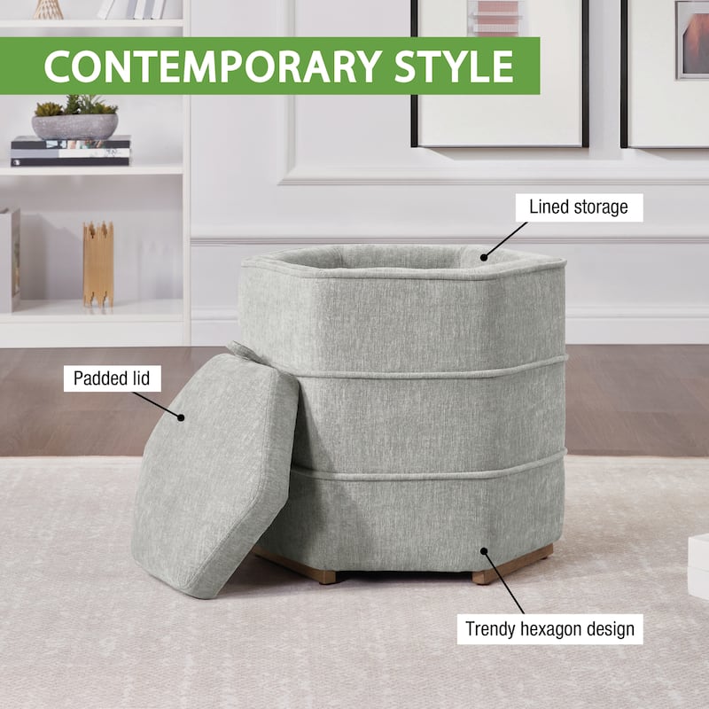 Maddox 6-sided Storage Ottoman