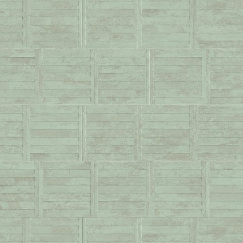 Merola Tile Habanera Decor Verde 11-7/8" x 35-1/2" Fluted Ceramic Wall Tile