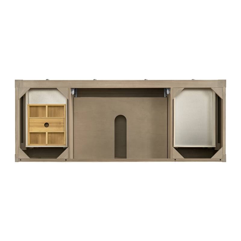Breckenridge 60" Single Vanity, Whitewashed Oak - 60S