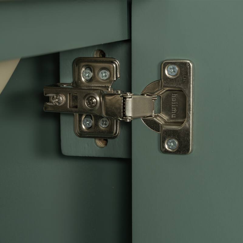 Bathroom Vanity with Sink, Bathroom Cabinet with Soft Closing Door, Storage Rack & Drawer, Free Standing Wood Vanity Set