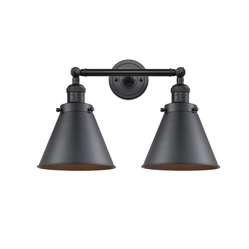 Bellevue Stephen 2 Light 18" Wide Bathroom Vanity Light - Matte Black