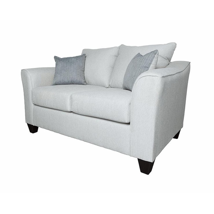 Alcazar Grey Mist Track Arm Loveseat