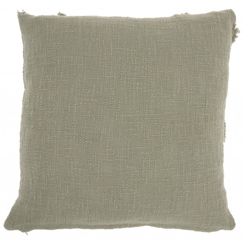 Boho Chic Blue Textured Lines Throw Pillow