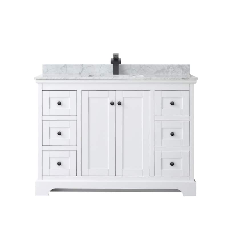 Wyndham Collection Avery 48" Free Standing Single Basin Vanity Set