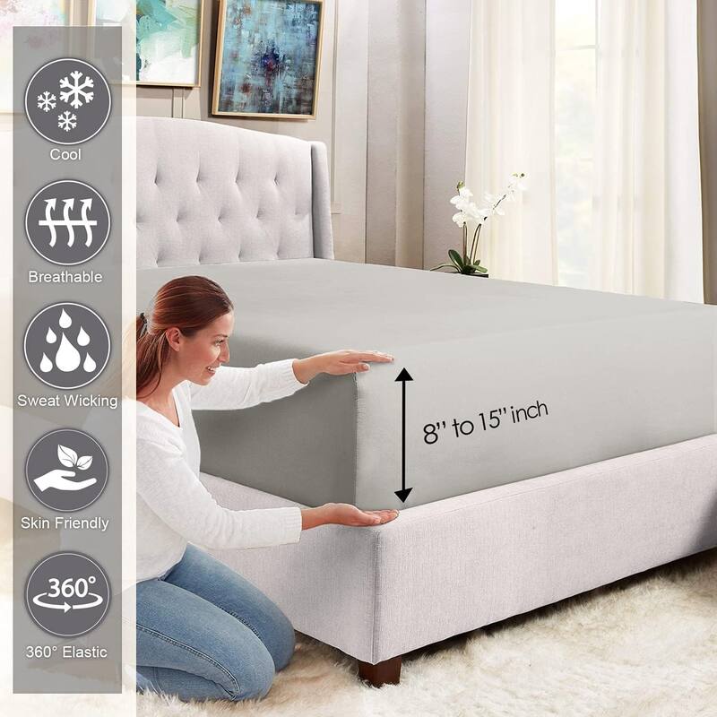 Lavish Touch 400 TC 100 % Cotton Flat Sheet Only 1 Pc with Stylish 4" Hem