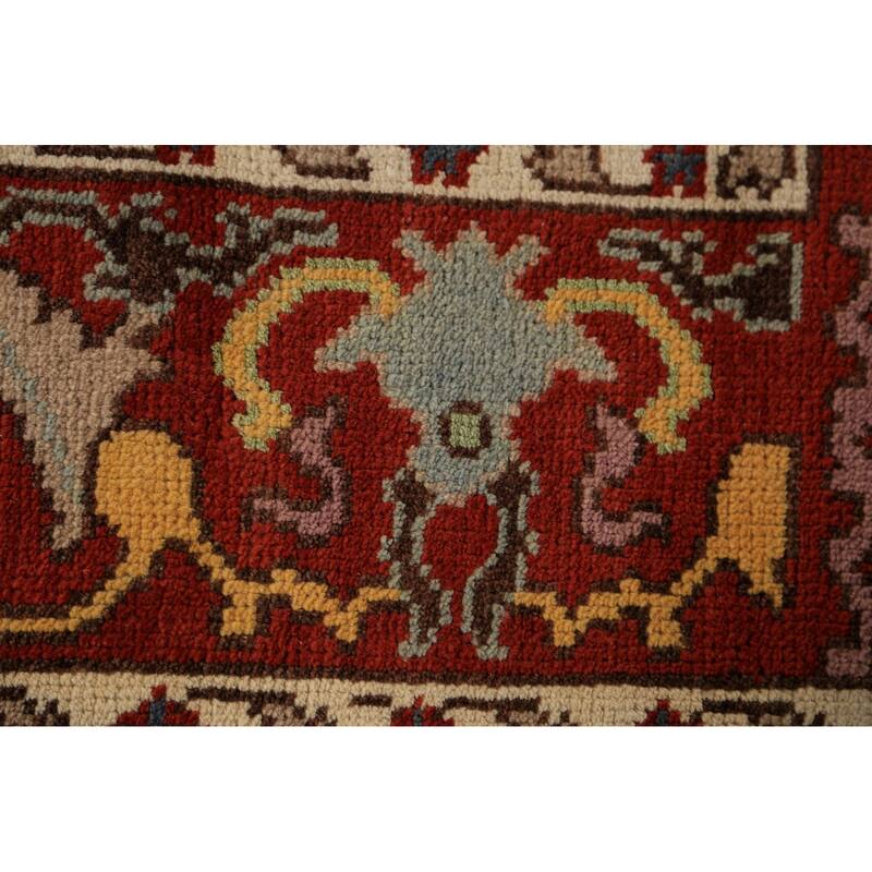 Navy Blue Oushak Indian Area Rug Handmade Wool Carpet - 8'0"x 9'8"