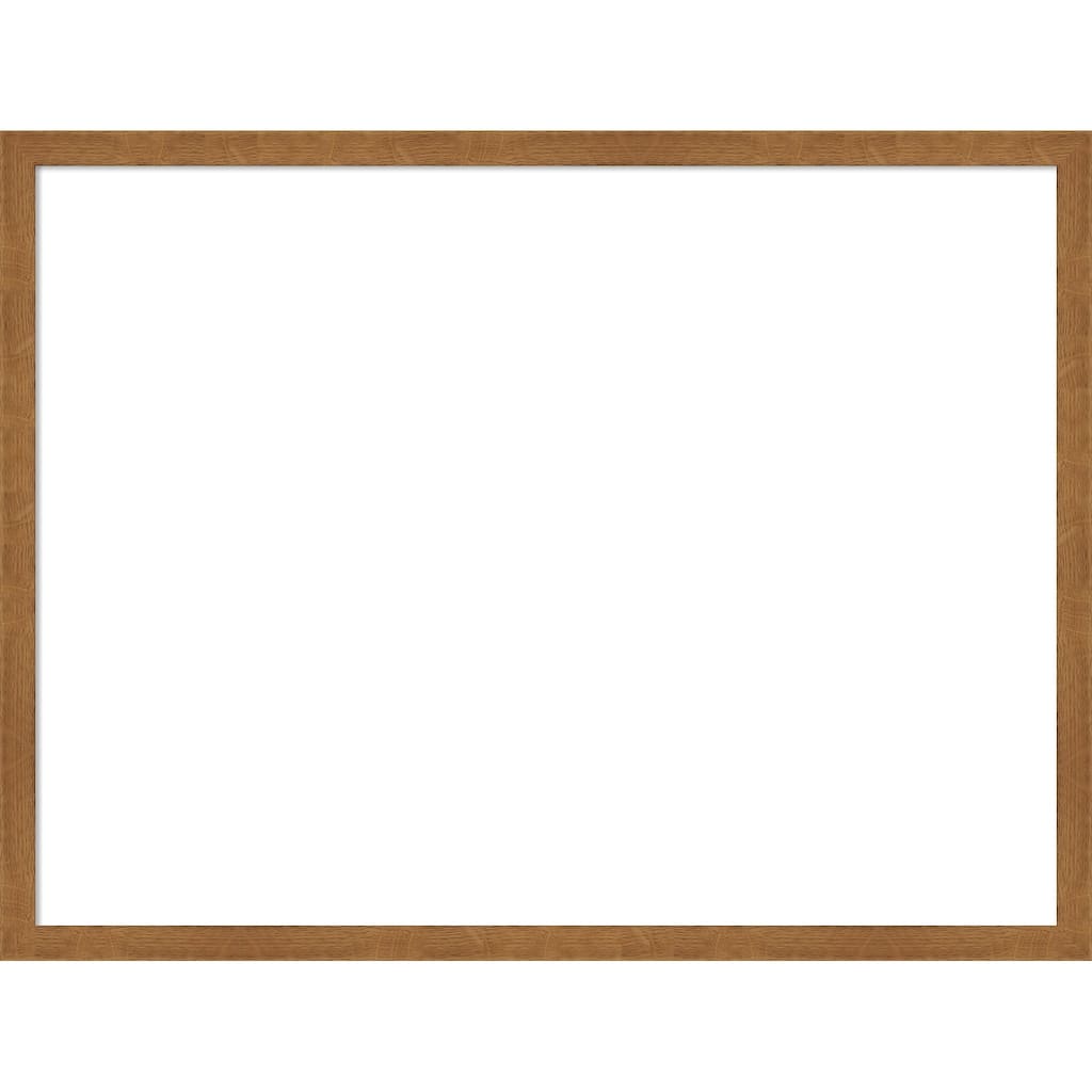 Amanti Art Carlisle Blonde Narrow Framed Dry Erase Magnetic Board