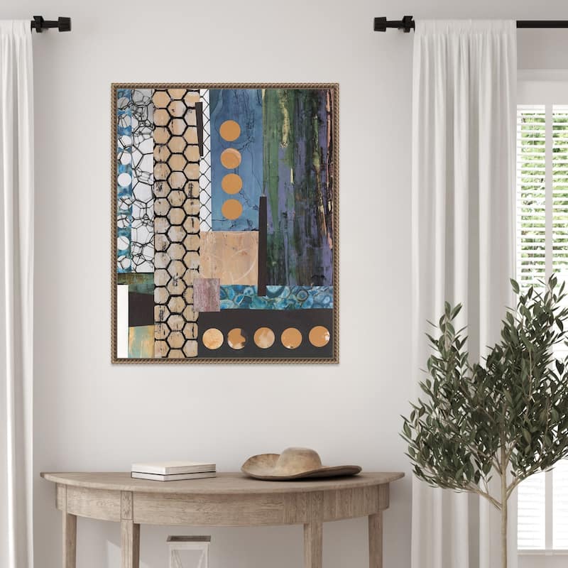 Mashup No. 2 by Natalie Avondet Framed Canvas Wall Art Print