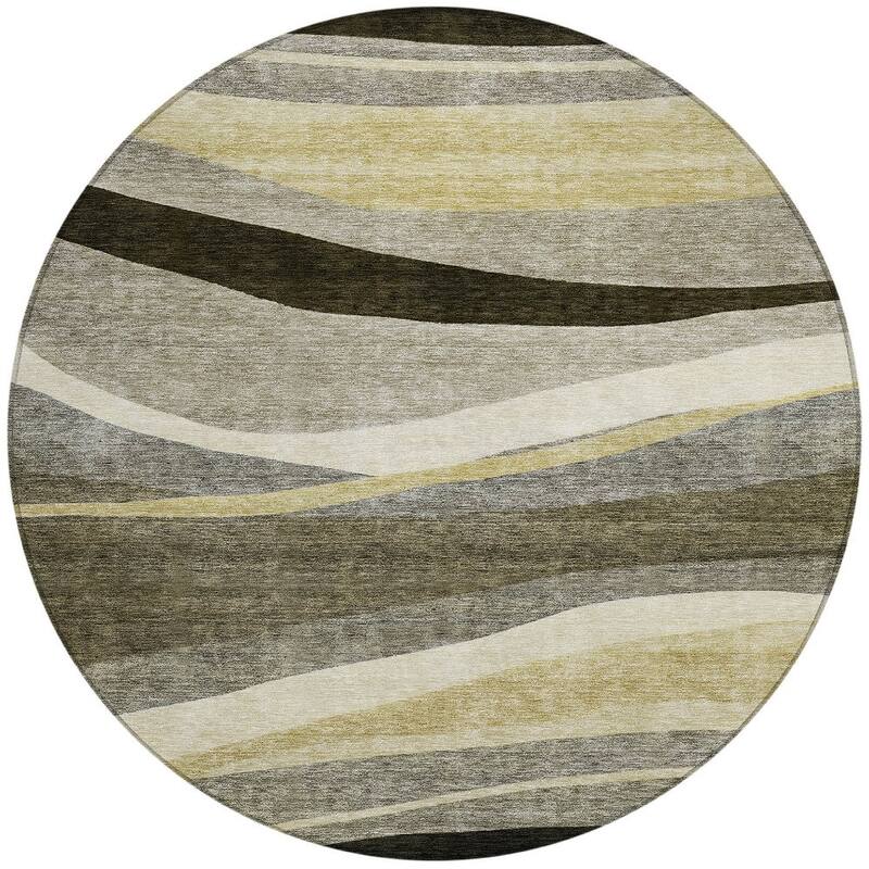 HomeRoots Abstract Transitional Rectangle Outdoor Rug