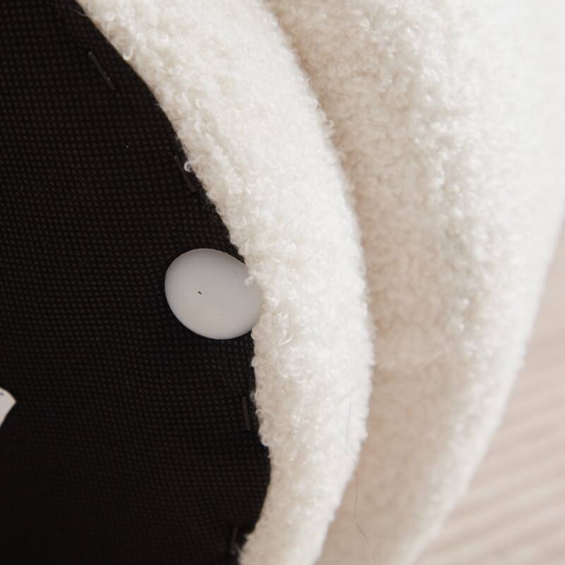 Modern Teddy Upholstered Mushroom Shape Ottoman