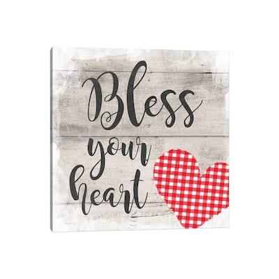 iCanvas "Bless Your Heart" by Amanda Murray Canvas Print