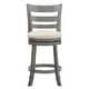 preview thumbnail 24 of 42, Verona Ladder Back Swivel Counter Height Stool by iNSPIRE Q Classic