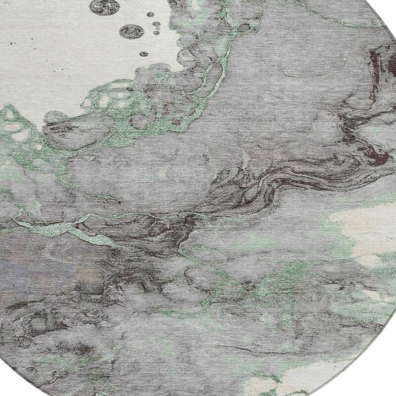 HomeRoots Abstract Transitional Rectangle Outdoor Rug