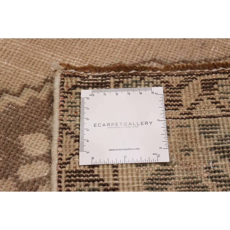 ECARPETGALLERY Hand-knotted Antalya Vintage Beige Wool Rug - 4'9 x 9'7