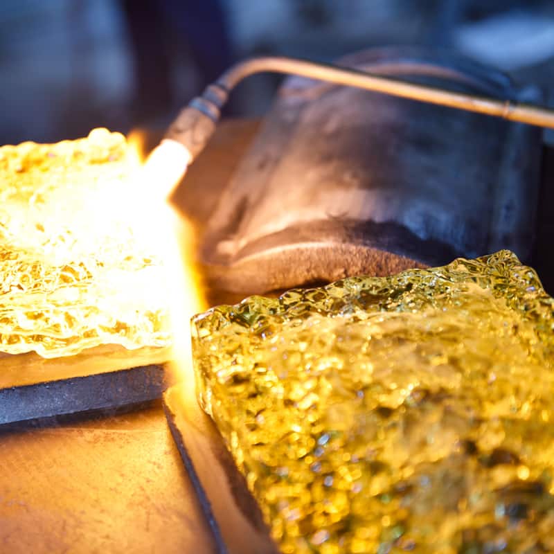 Lava Integrated LED Brass Chandelier