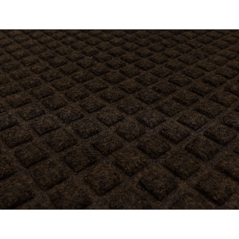Mohawk Home Waffle Grid Impression Indoor/Outdoor Recycled Rubber All Weather Utility Doormat