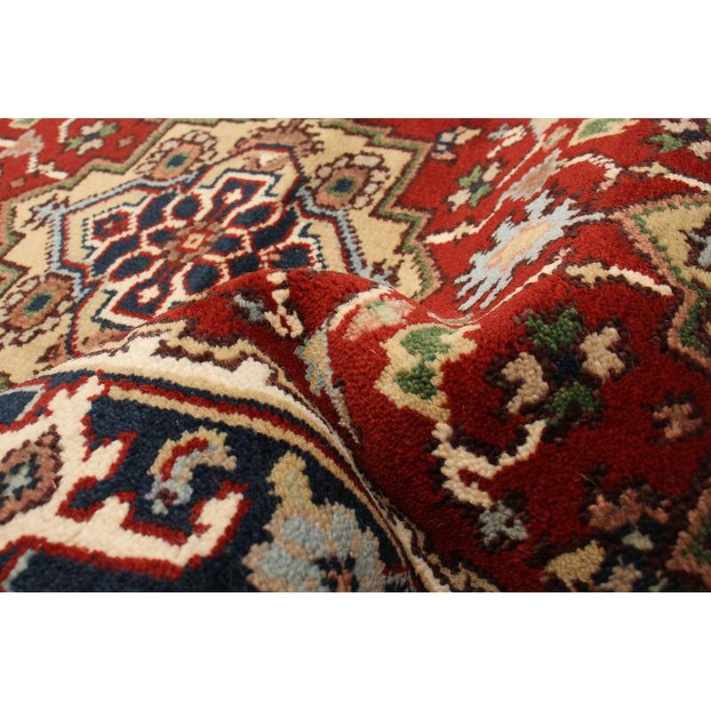 ECARPETGALLERY Hand-knotted Serapi Heritage Red Wool Rug - 2'6 x 7'9