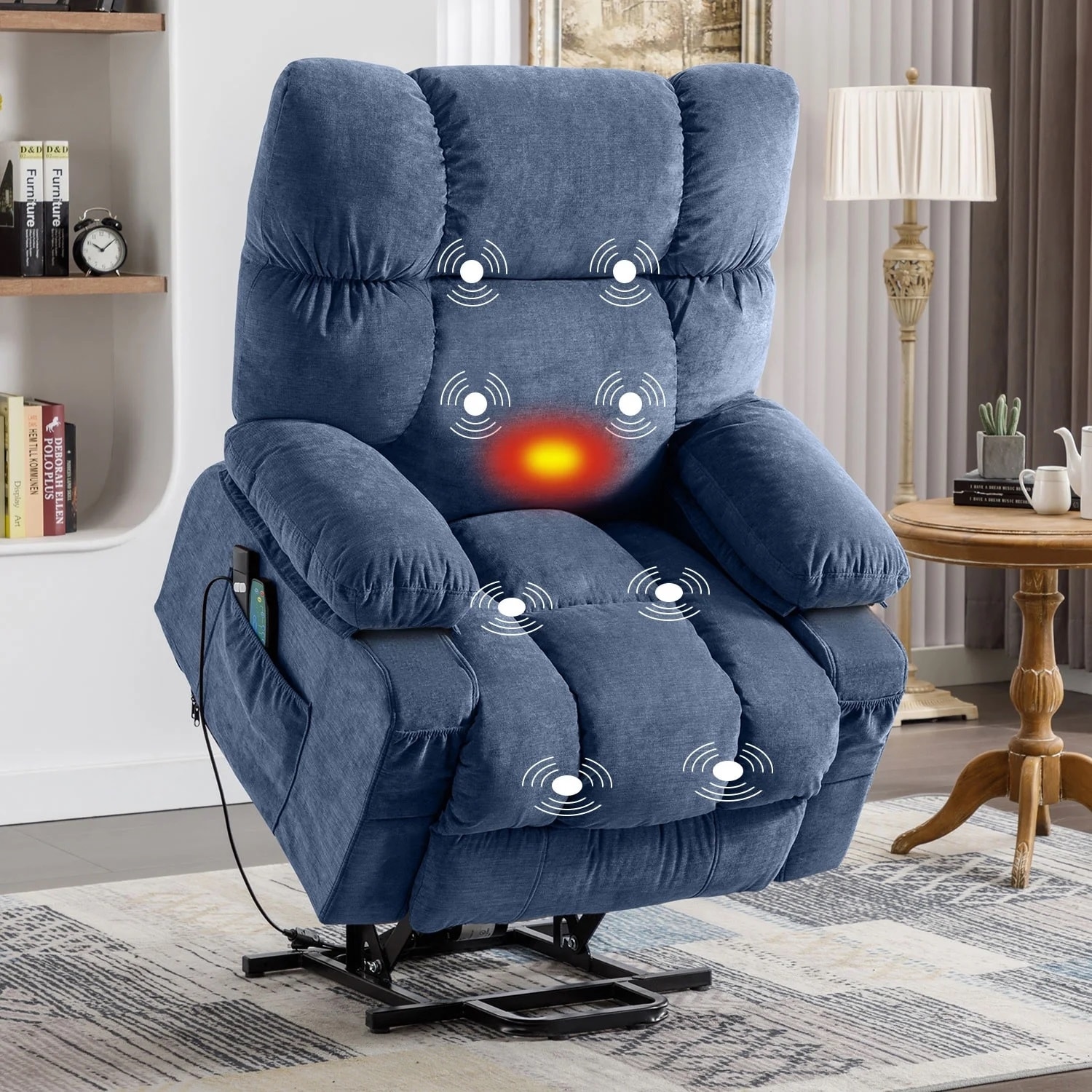Modern Power Lift Recliner Chair Recliners for Elderly with Heat