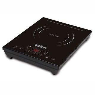 salton double stainless steel infrared portable electric cooktop