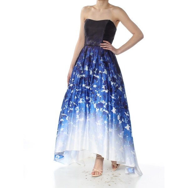 BETSY & ADAM Womens Blue Floral Formal Dress Size 2. Opens flyout.