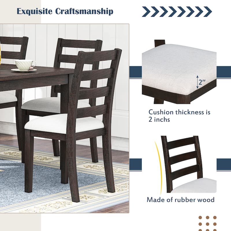 Modern 6-Piece Dining Room Table Set