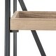 preview thumbnail 8 of 8, SAFAVIEH Cecilia Oak/ Black Étagère - 25' x 14' x 63'