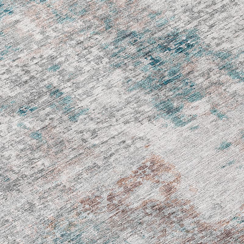 Machine Washable Indoor/ Outdoor Chantille Abstract Modern Rug