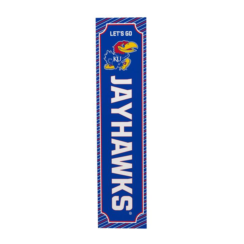 47" Double Sided Seasonal Porch Leaner, University of Kansas - 47" x 11.25"