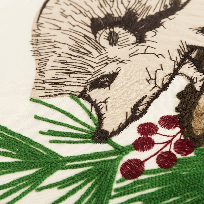 Rizzy Home Woodland Hedgehog Throw Pillow