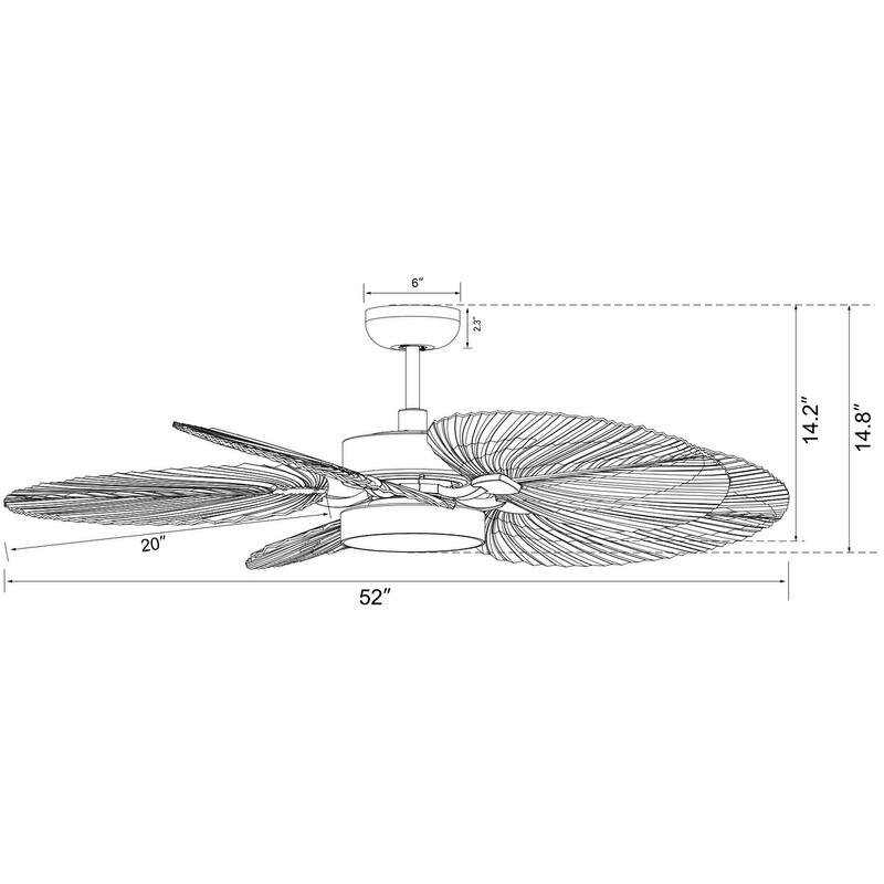 Lucci Air Bali 52" DC Ceiling Fan with Light