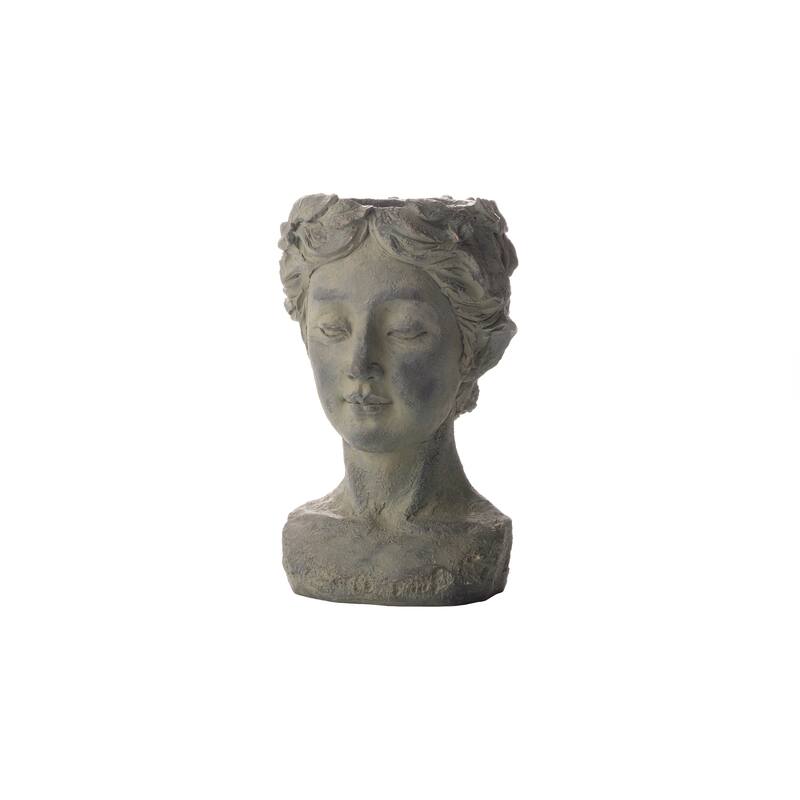Dolores 19" Tall Fiberstone Planter with drainhole