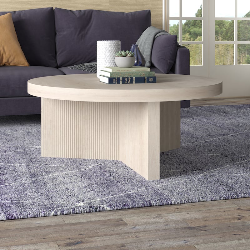 Holm 36" Wide Round Coffee Table